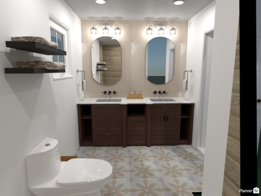 Transitional style bathroom #4420369 by Lily