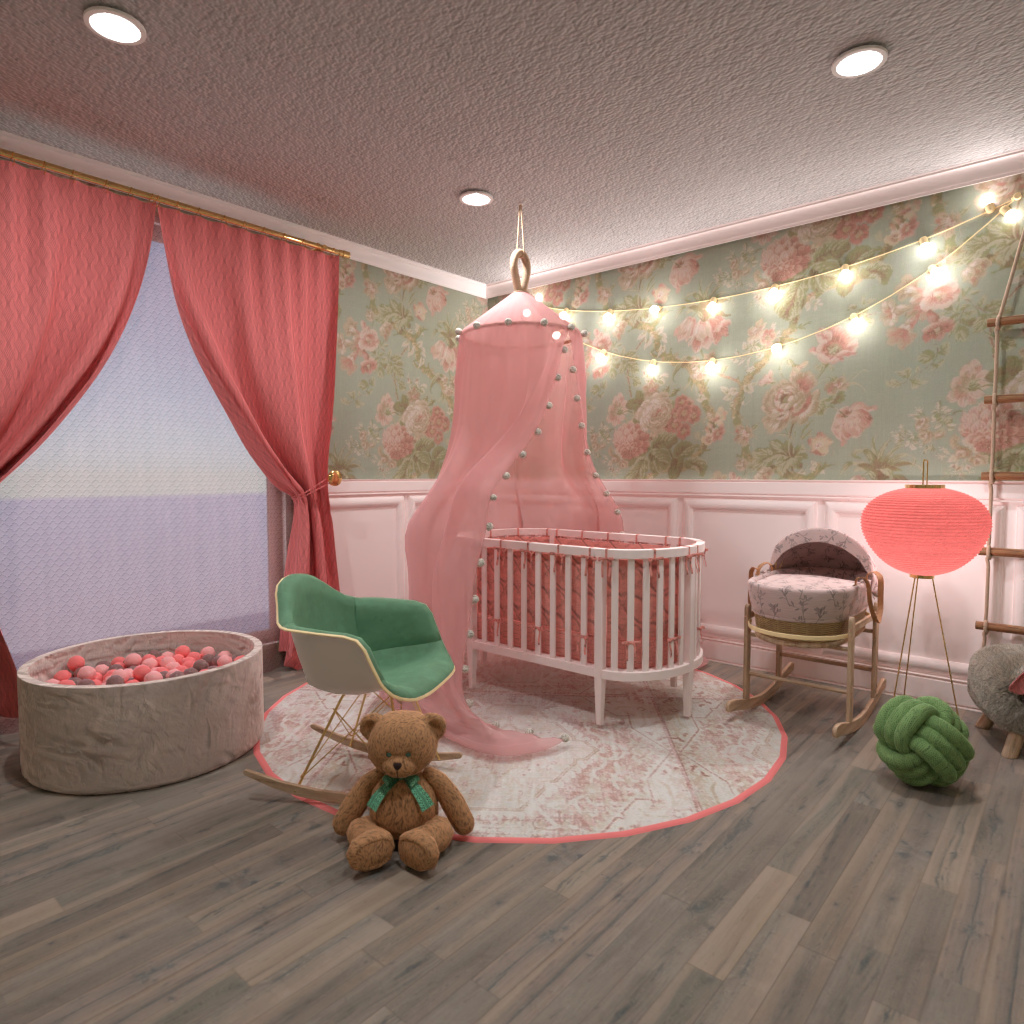 Pink Baby Bedroom #11700504 by Editors Choice