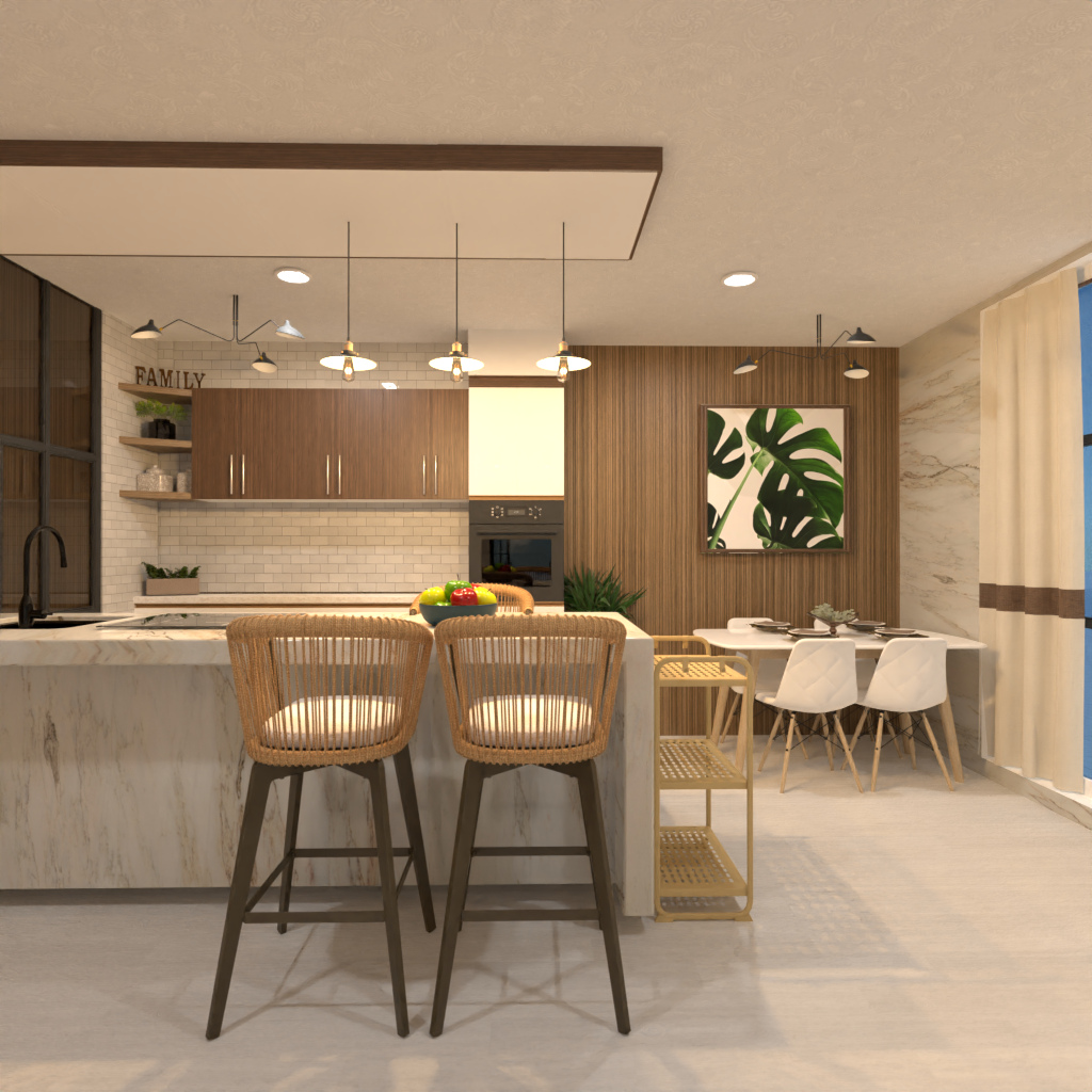 Brown and White Kitchen #11537852 by Editors Choice