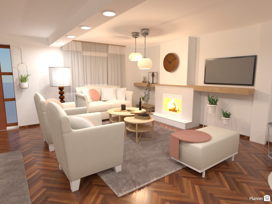 Sala de Estar Estilo Clasico #3993531 by Erika York