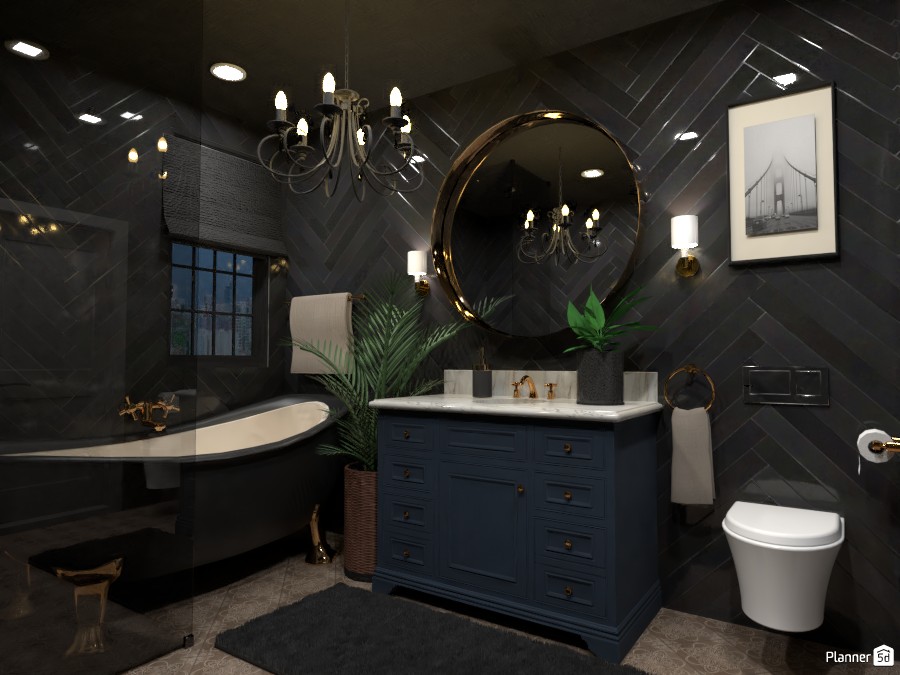 Blue & black glamour #3308322 by Arnie