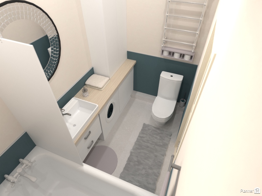 Дизайн ванной комнаты #2086288 by Татьяна Максимова