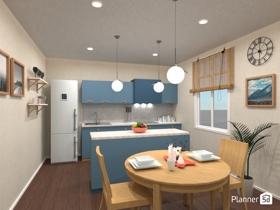 Kitchen With An Island - Design Battle Entry 7245182 by Valerie W. image