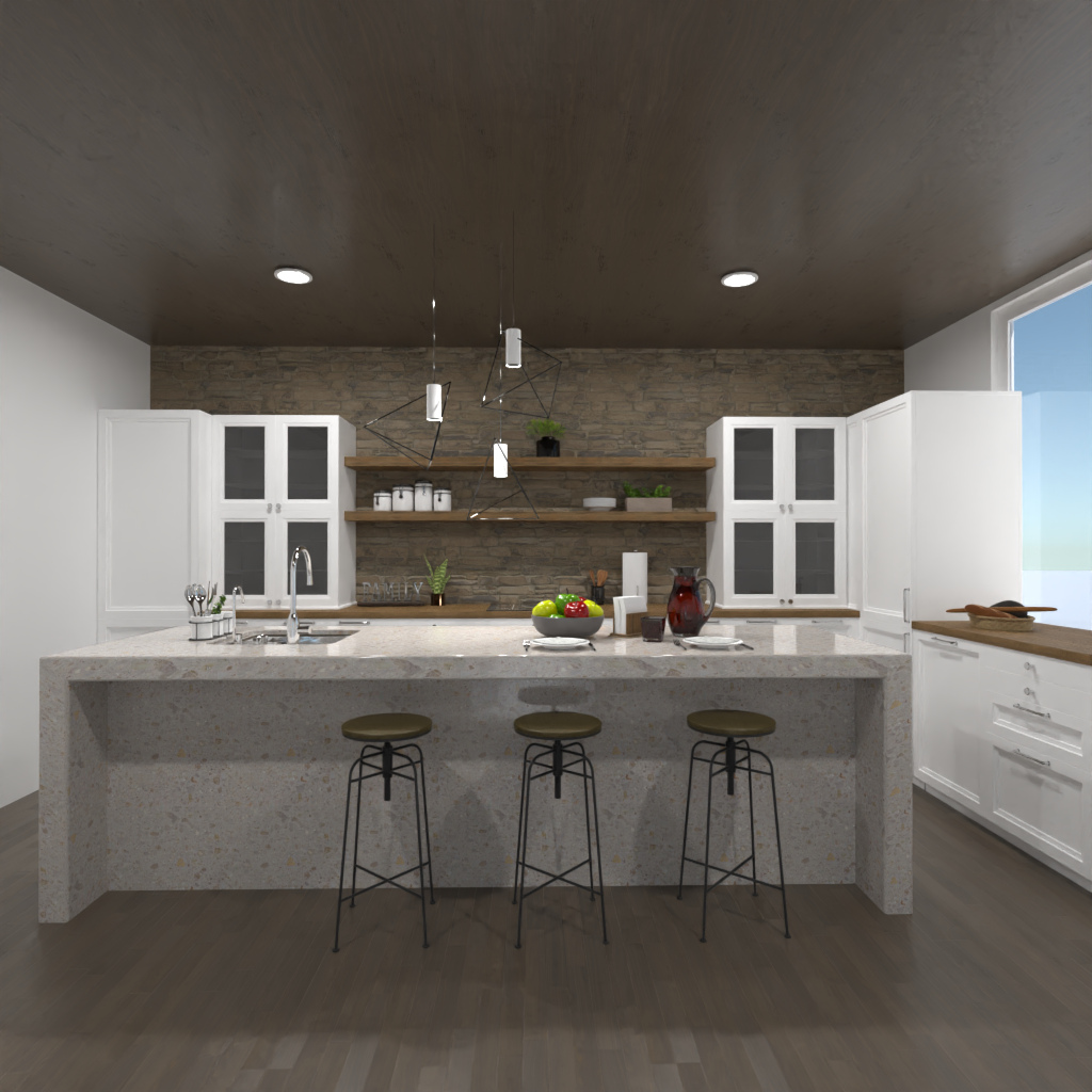 Brown and White Kitchen #11540988 by Editors Choice