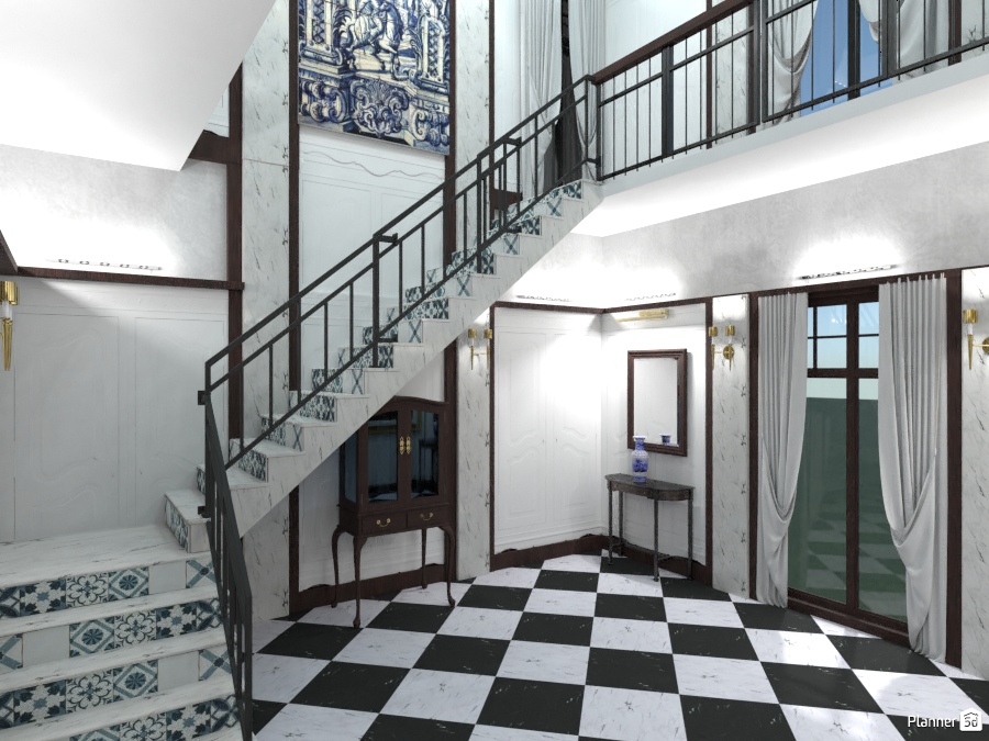18th-c Portuguese villa - entrance hall #2614854 by Ricardo Barros