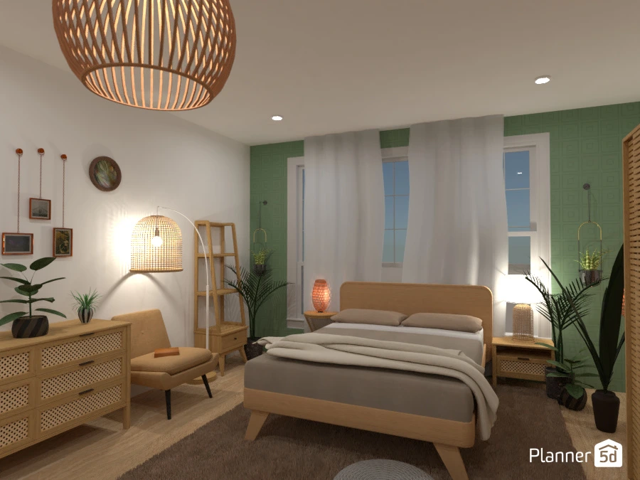 Boho style bedroom #3057380 by