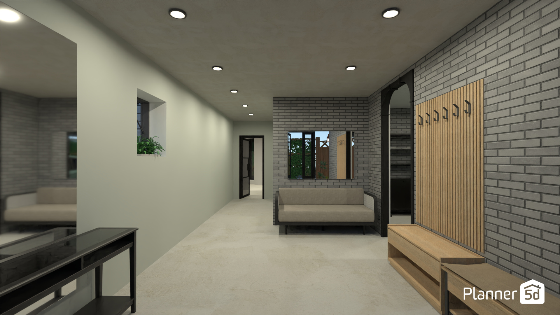 Холл с гардеробной в коттедже #18145747 by Olga