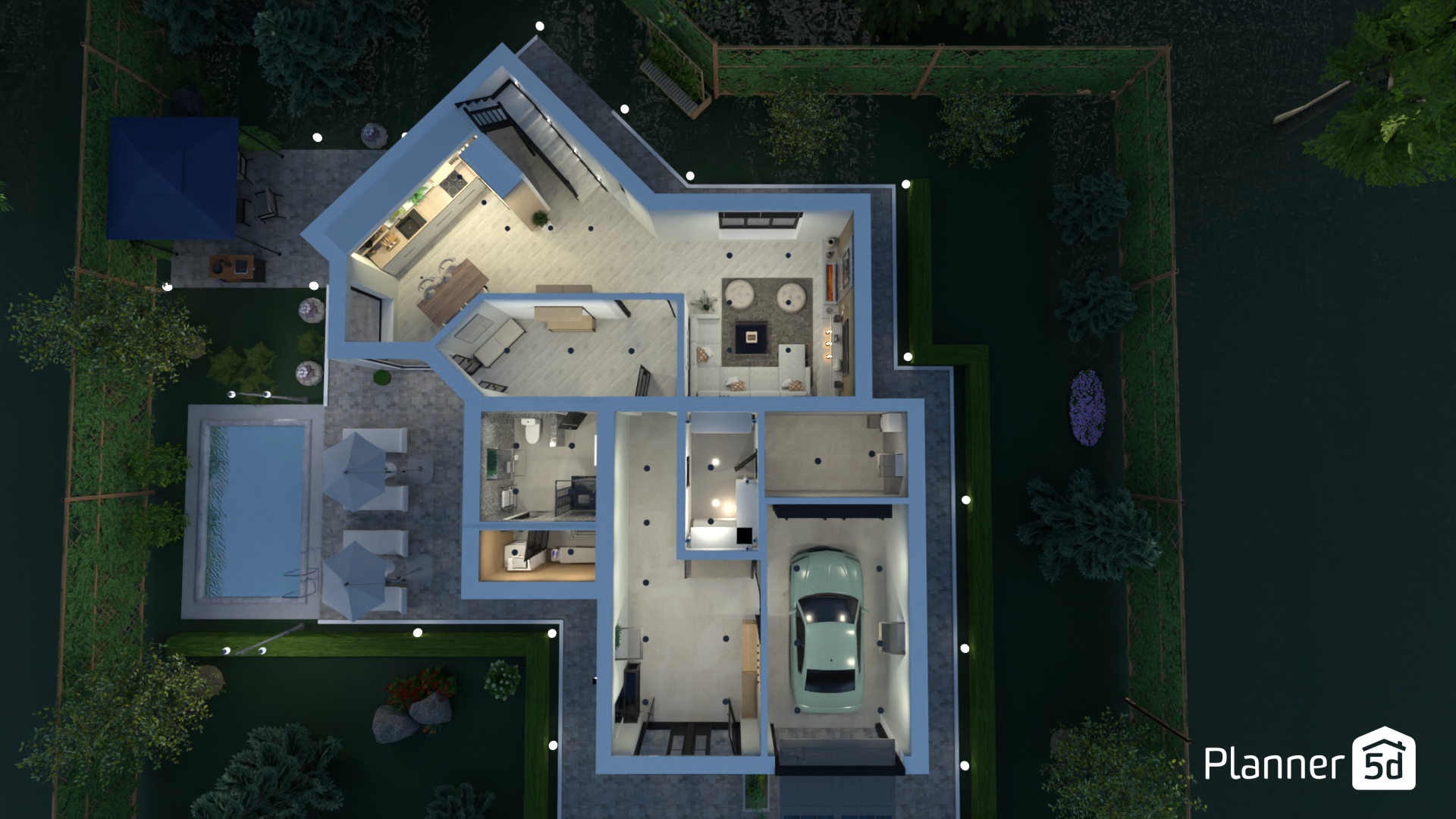 Коттедж 1 этаж #18229544 by Olga