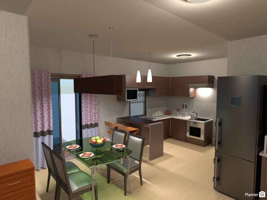 dining room and kitchen #1355744 by Monty