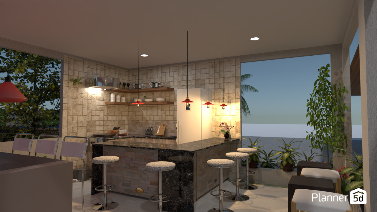 Área Gourmet #7471122 by Amanda Evans