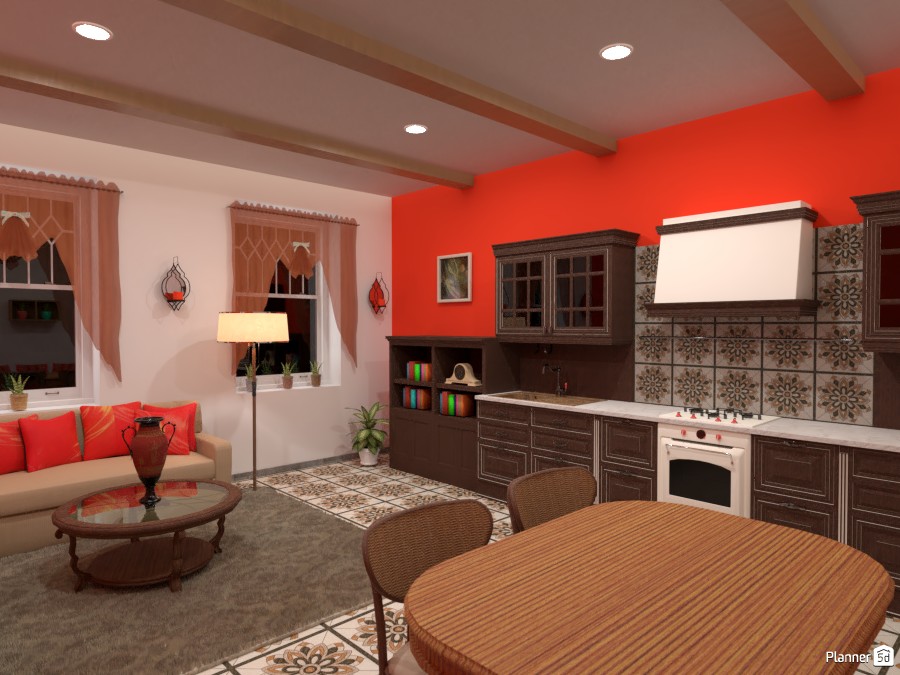 Moroccan inspired kitchen and living #3796358 by Born to be Wild