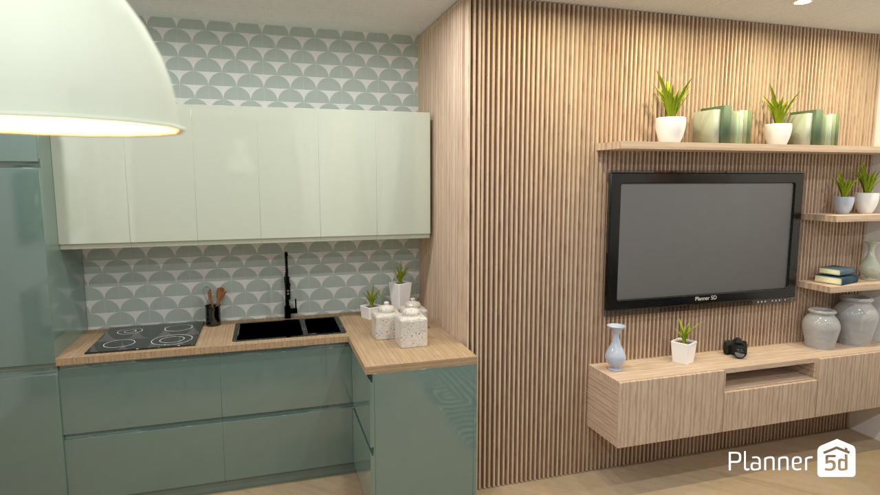 Studio Verde e Azul 3 #6337461 by Mari Mond