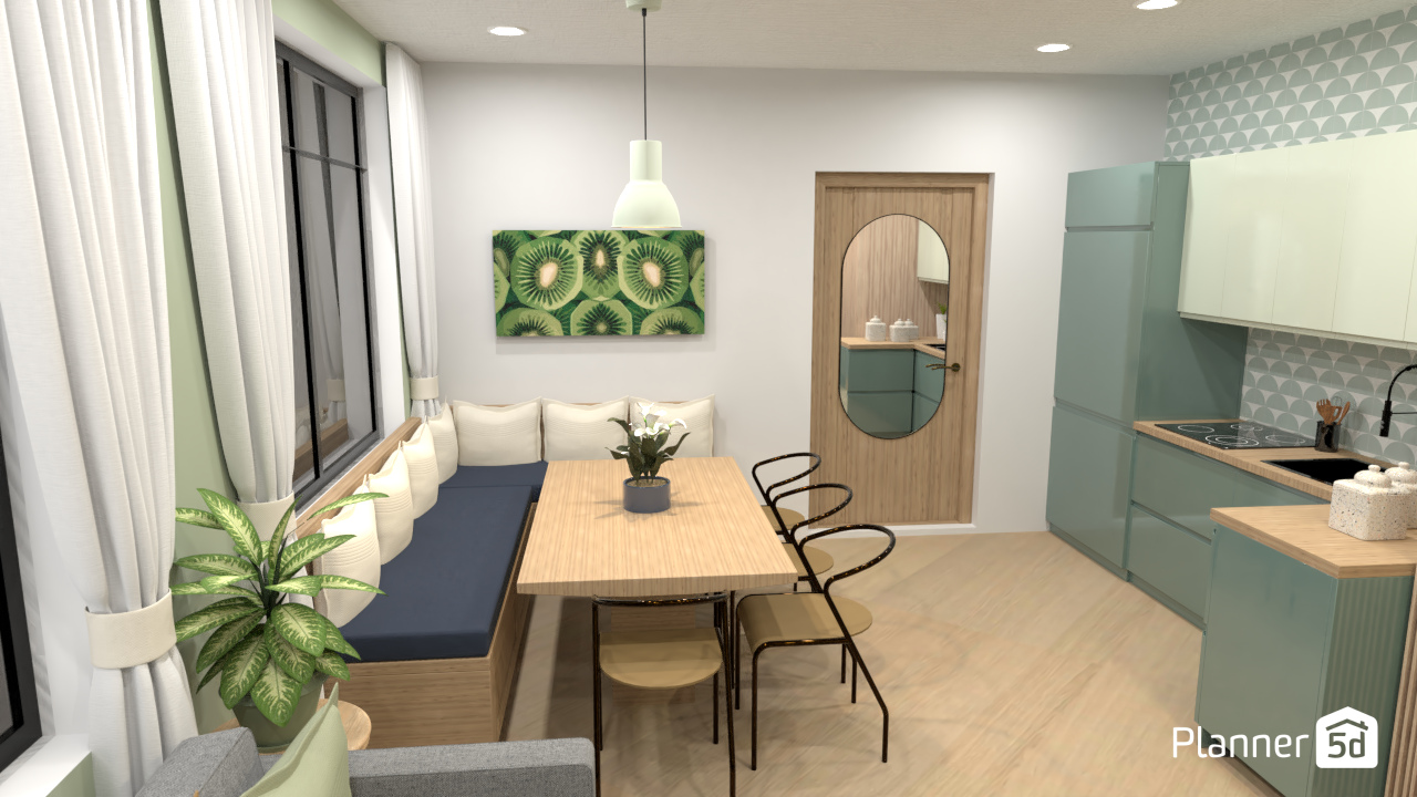 Studio Verde e Azul 5 #6337581 by Mari Mond