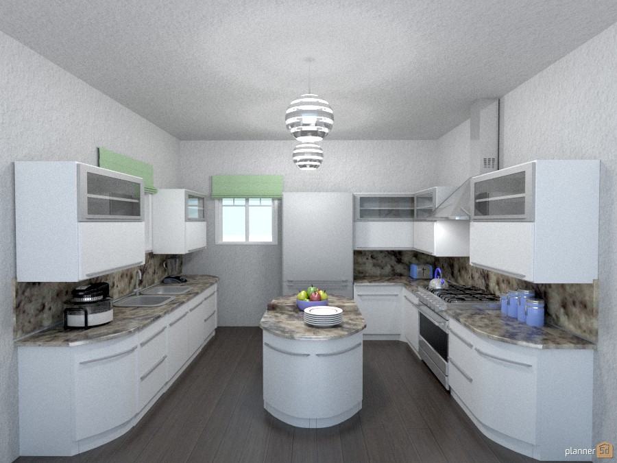 kitchen w/ oval island 1153477 by Joy Suiter image