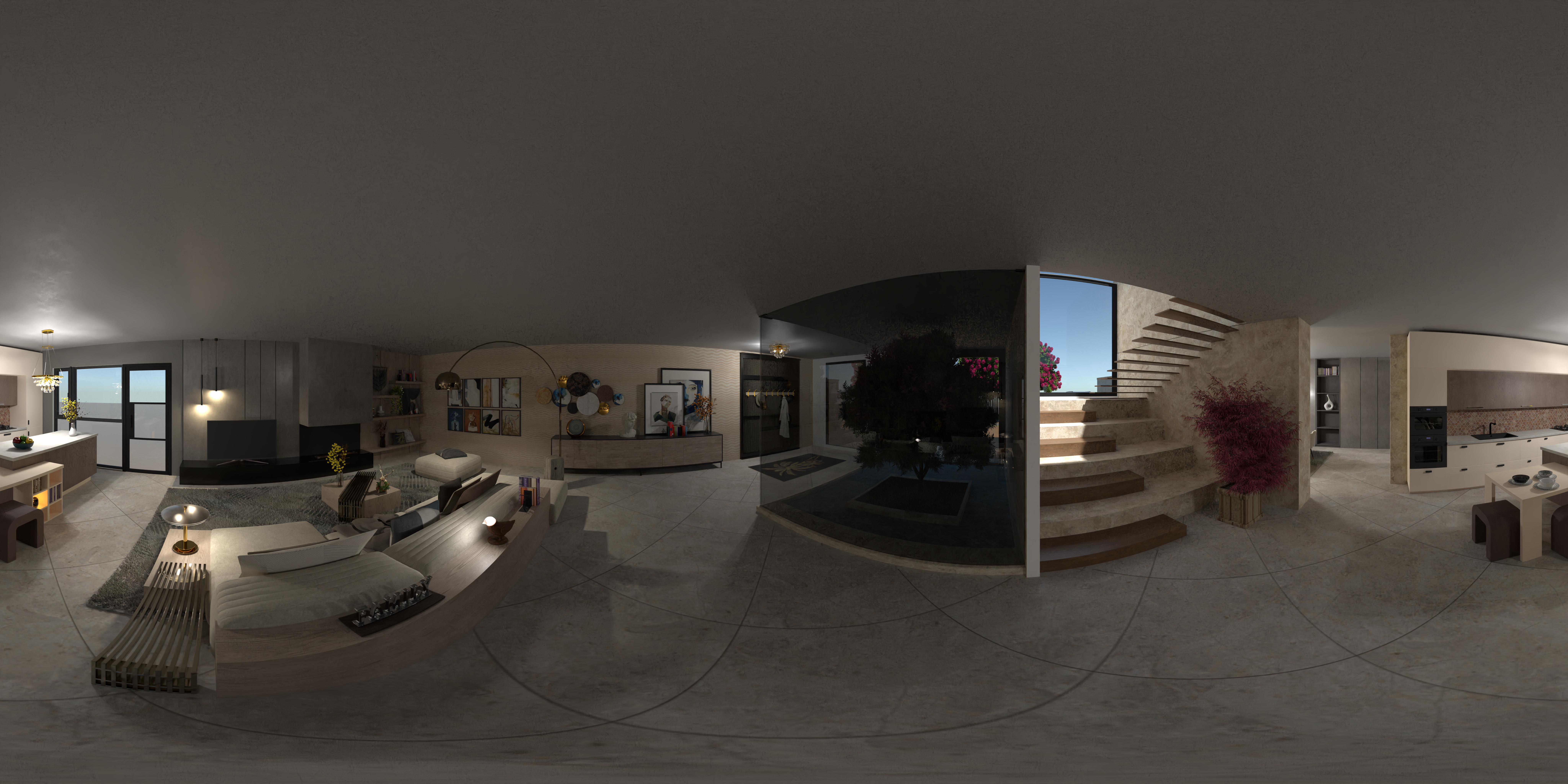 THE CUBE: Living & Kitchen #3341456 by Moonface