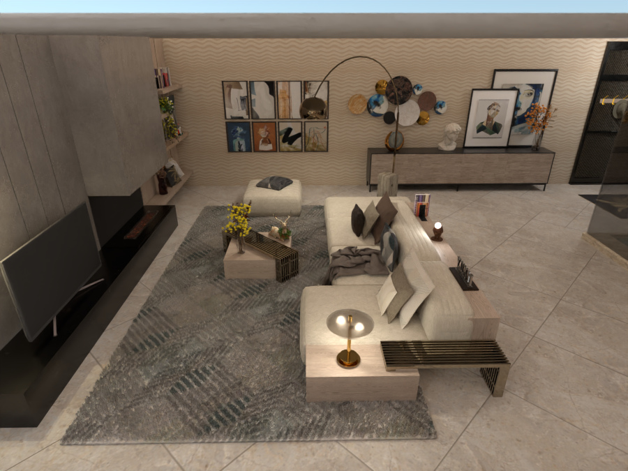 Living #1 - vista A #10689340 by Moonface