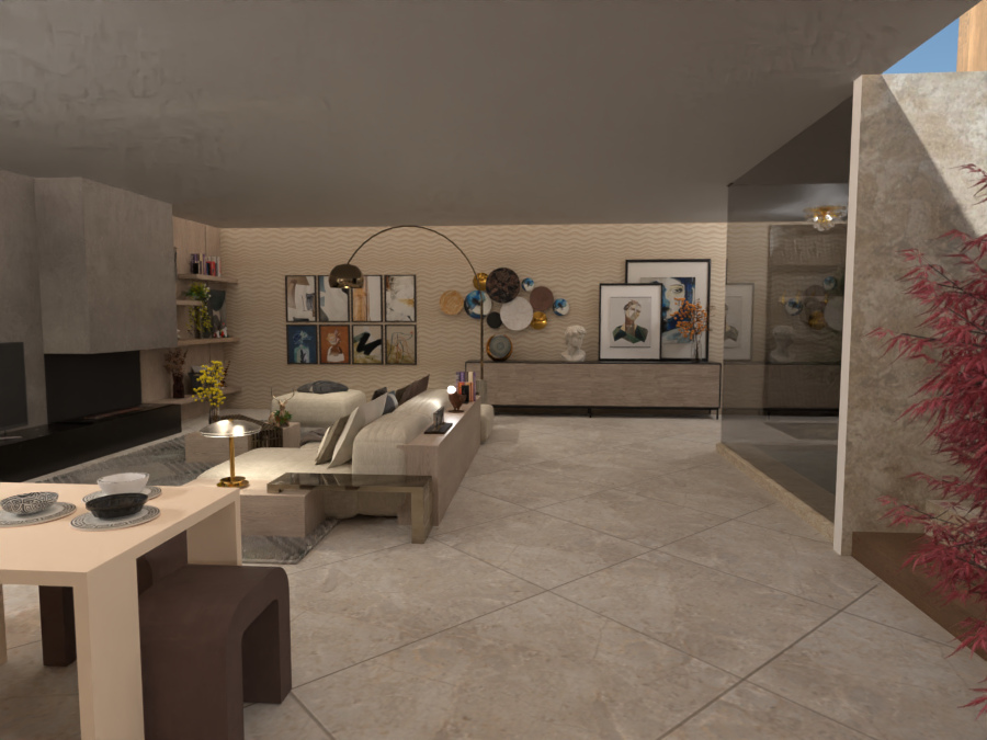 Living #1 - vista B #10745192 by Moonface