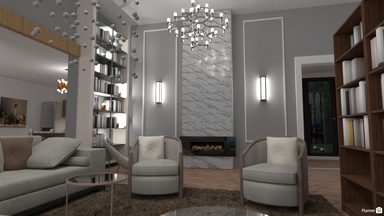 Modern living-room #4022618 by Secondsim