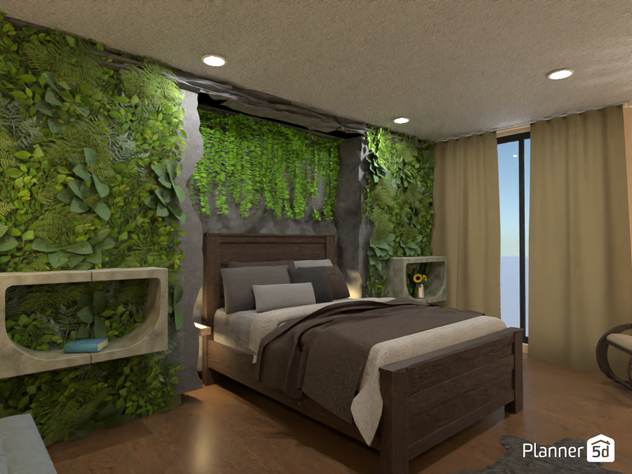 Forest bedroom : Design battle contest #12872047 by Gabes