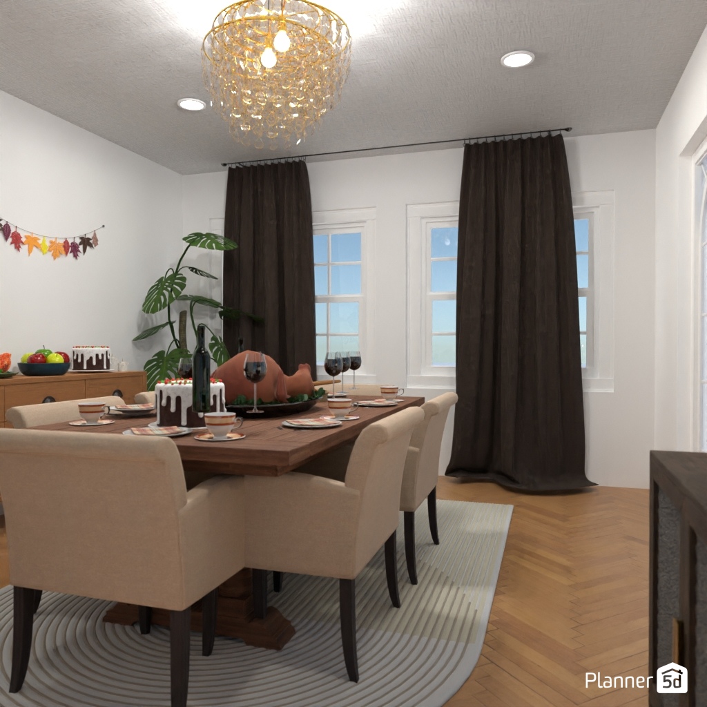 DB: Thanksgiving Day - room shell copy #23426167 by Editors Choice