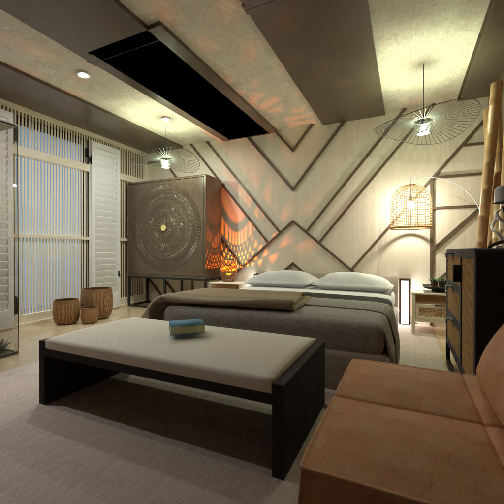 Wabi Sabi Bedroom #14551103 by Editors Choice