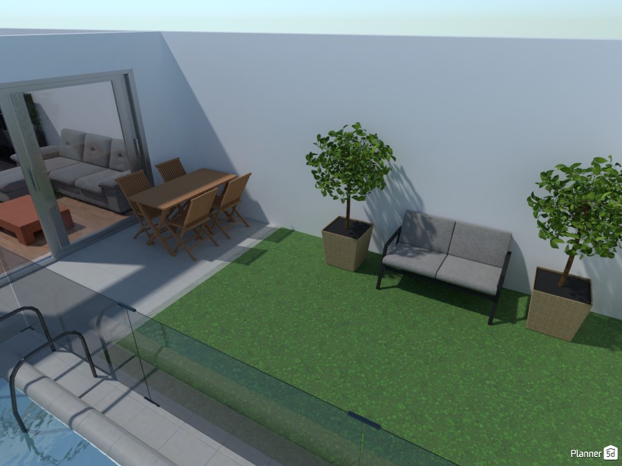 Patio con cesped #4503783 by Jorge