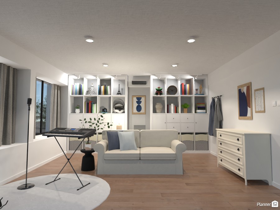 Transitional Style Multi-function Room #4797977 by Marco Lam