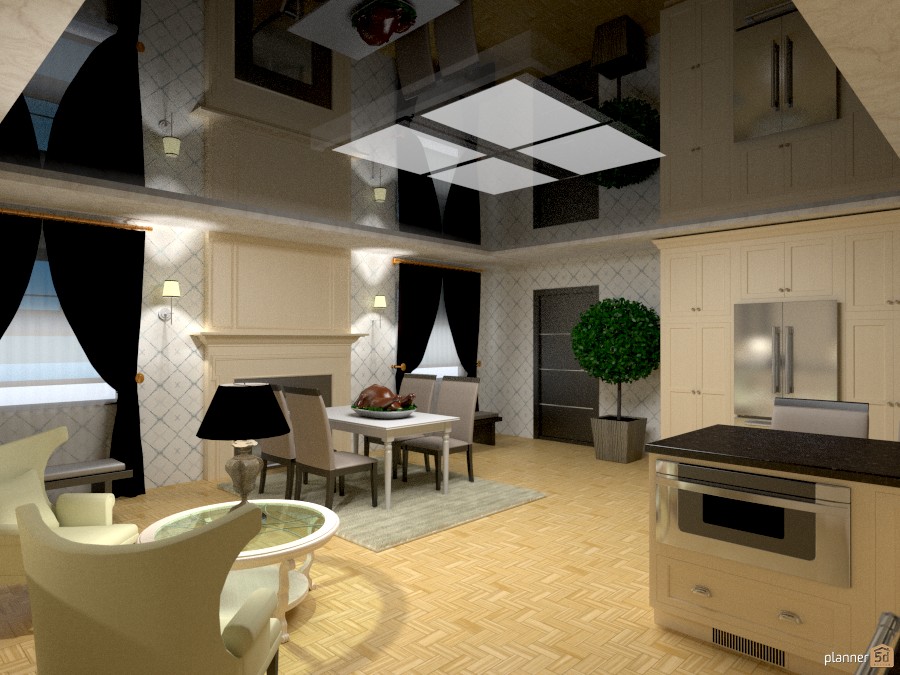 Просторная кухня-столовая #1162223 by Валерий