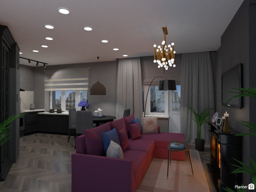 Гостиная-кухня #2829016 by Elena Strenova