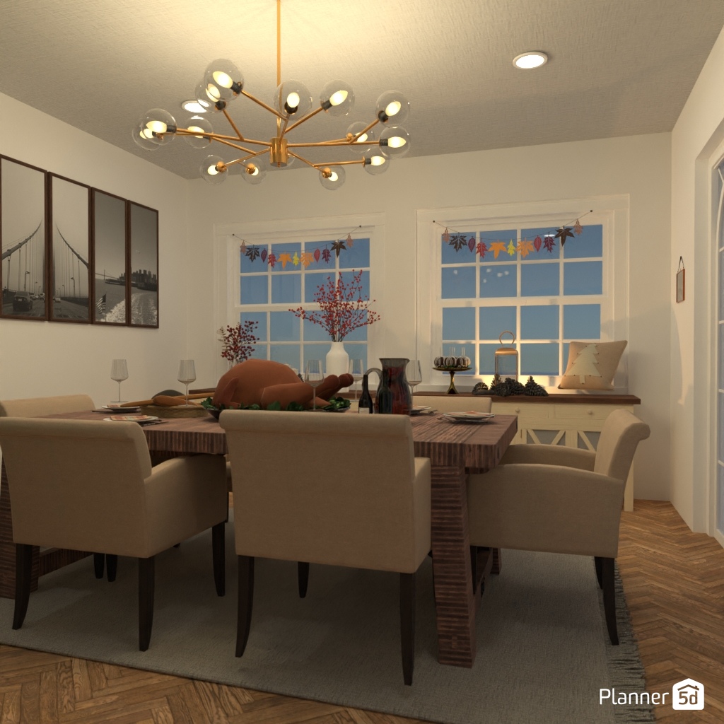 DB: Thanksgiving Day - room shell copy #23427347 by Editors Choice