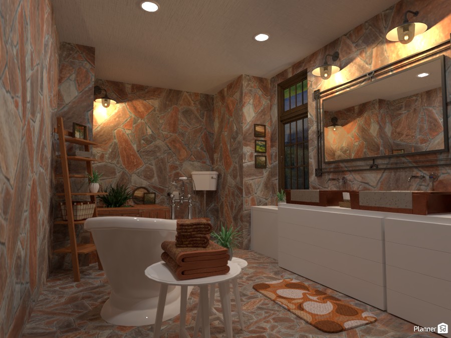 Country interior style: bathroom #3900285 by Gabes