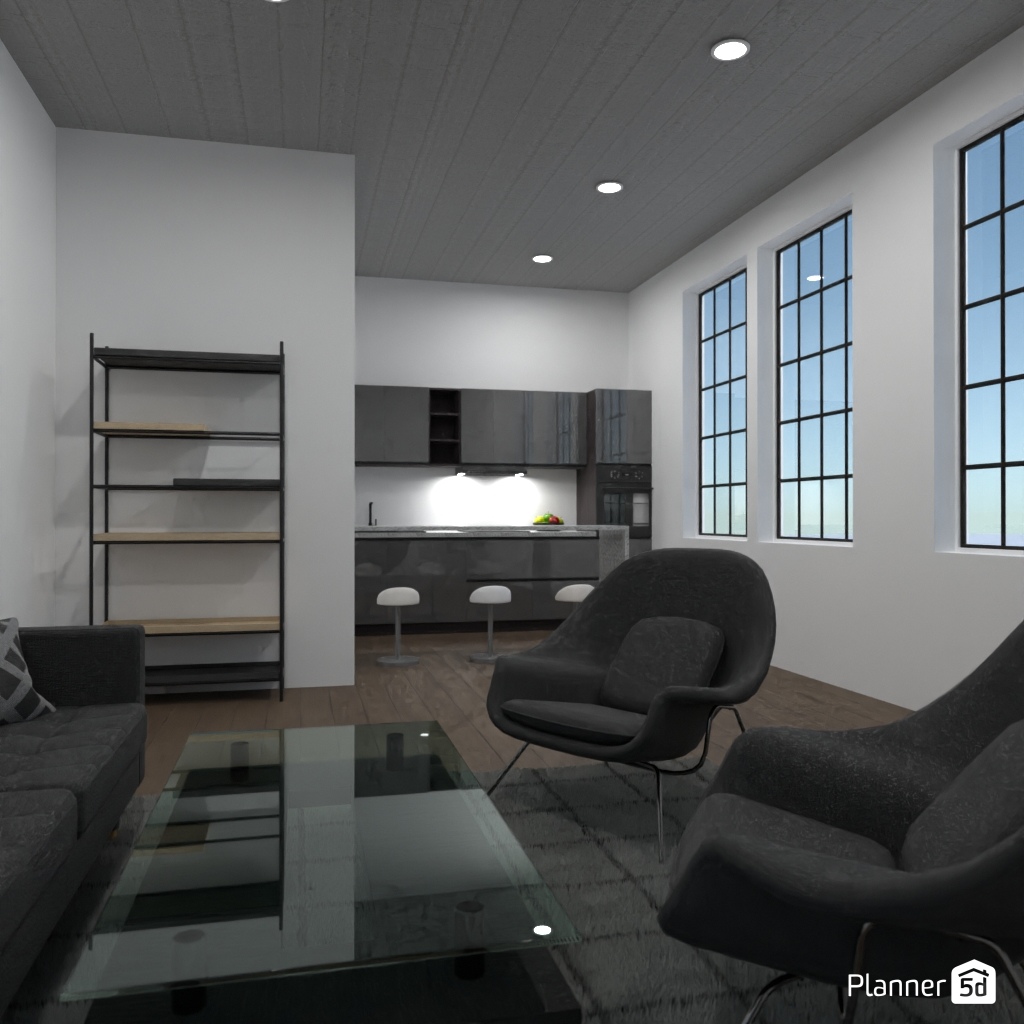 LOFT interior style - Free Online Design | 3D House Ideas - by Planner 5D