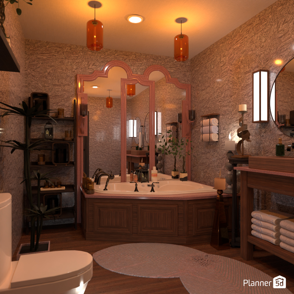 Bath with candles #19234060 by Editors Choice