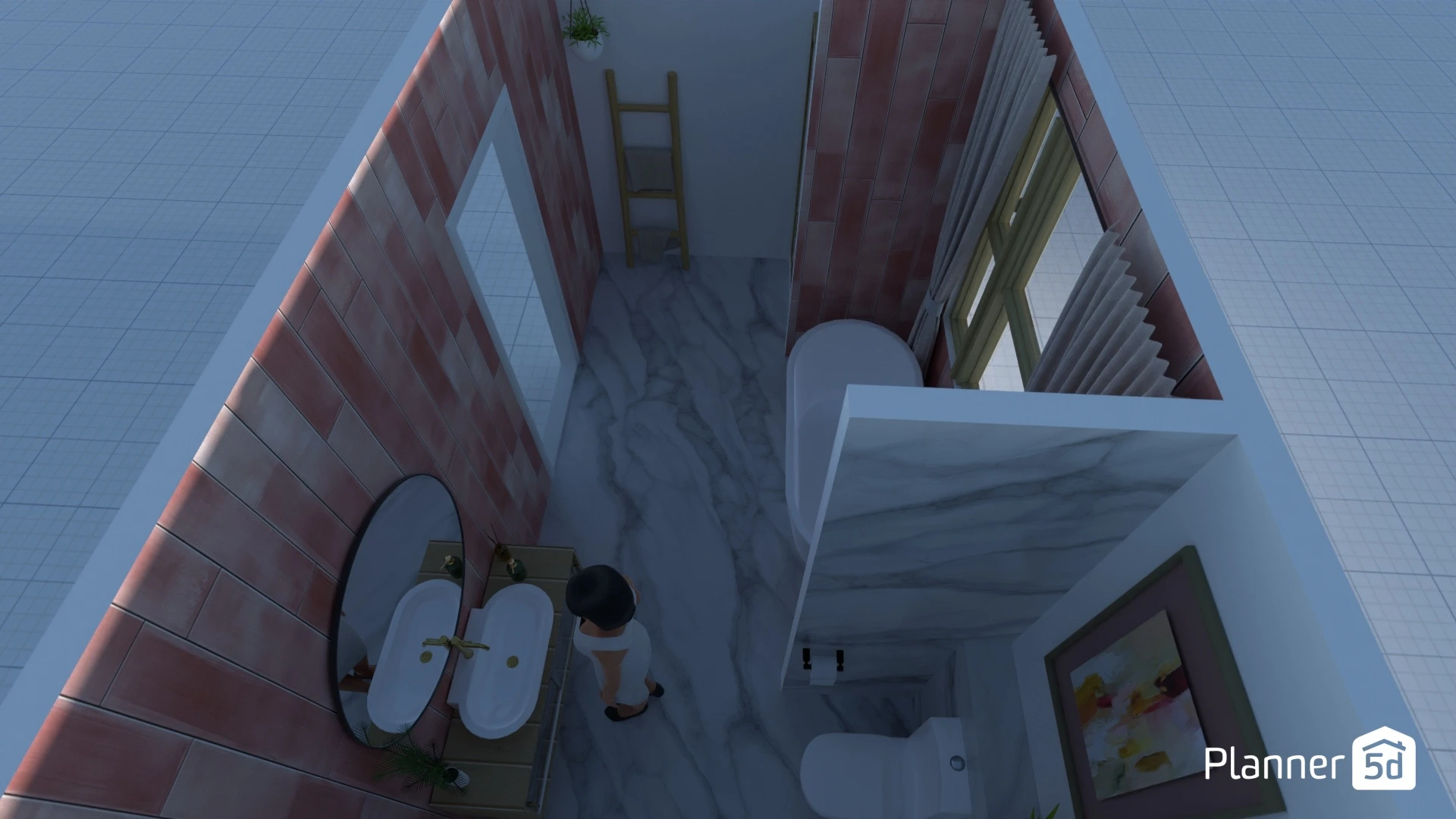 Pink Tile Bathroom #3133204 by Studio Austin