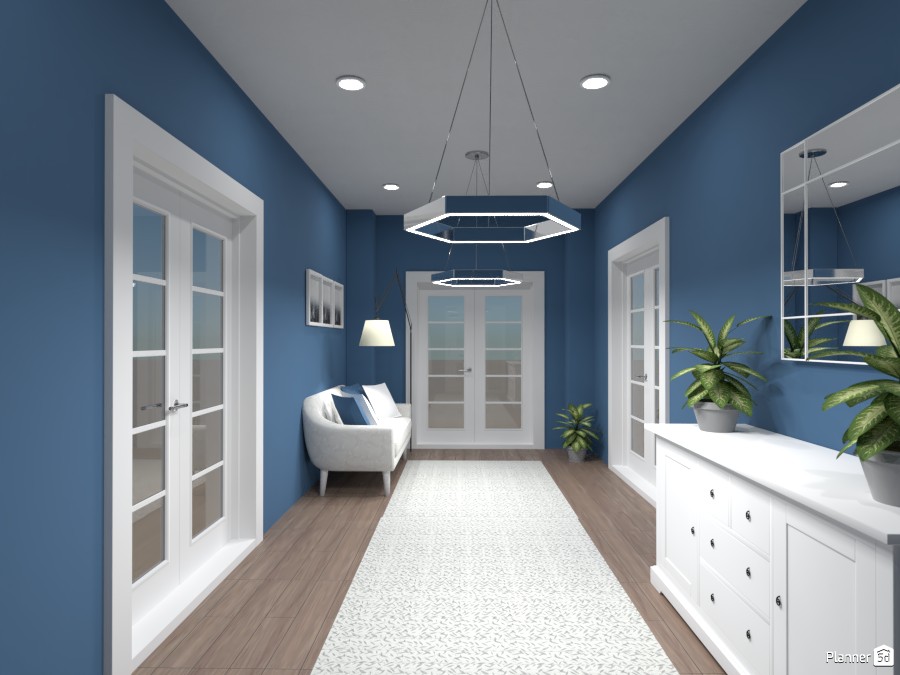 Blue hallway #4389615 by Doggy