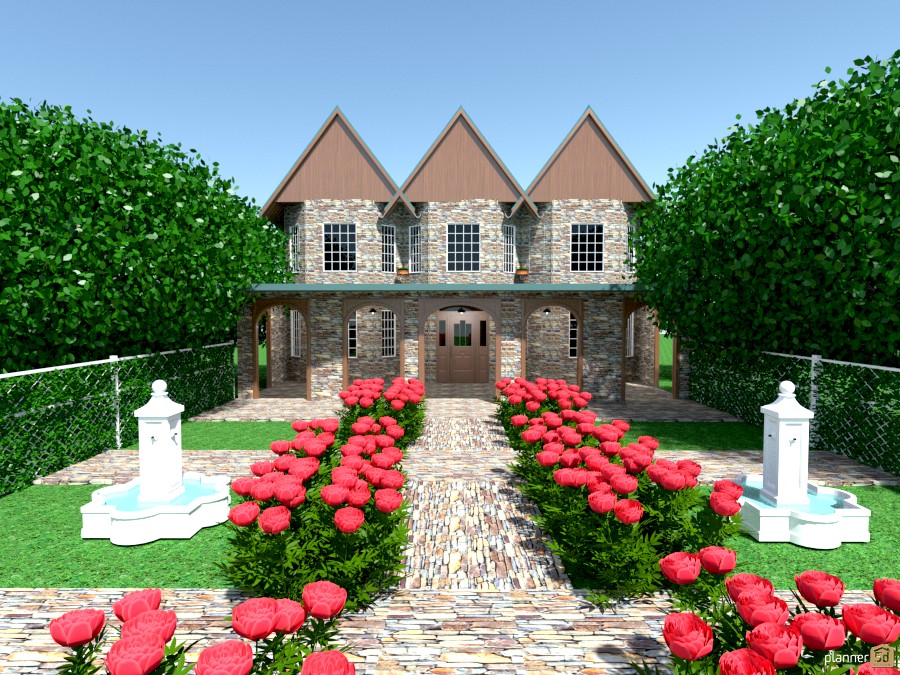 custom castle house n landscape #1147385 by Joy Suiter