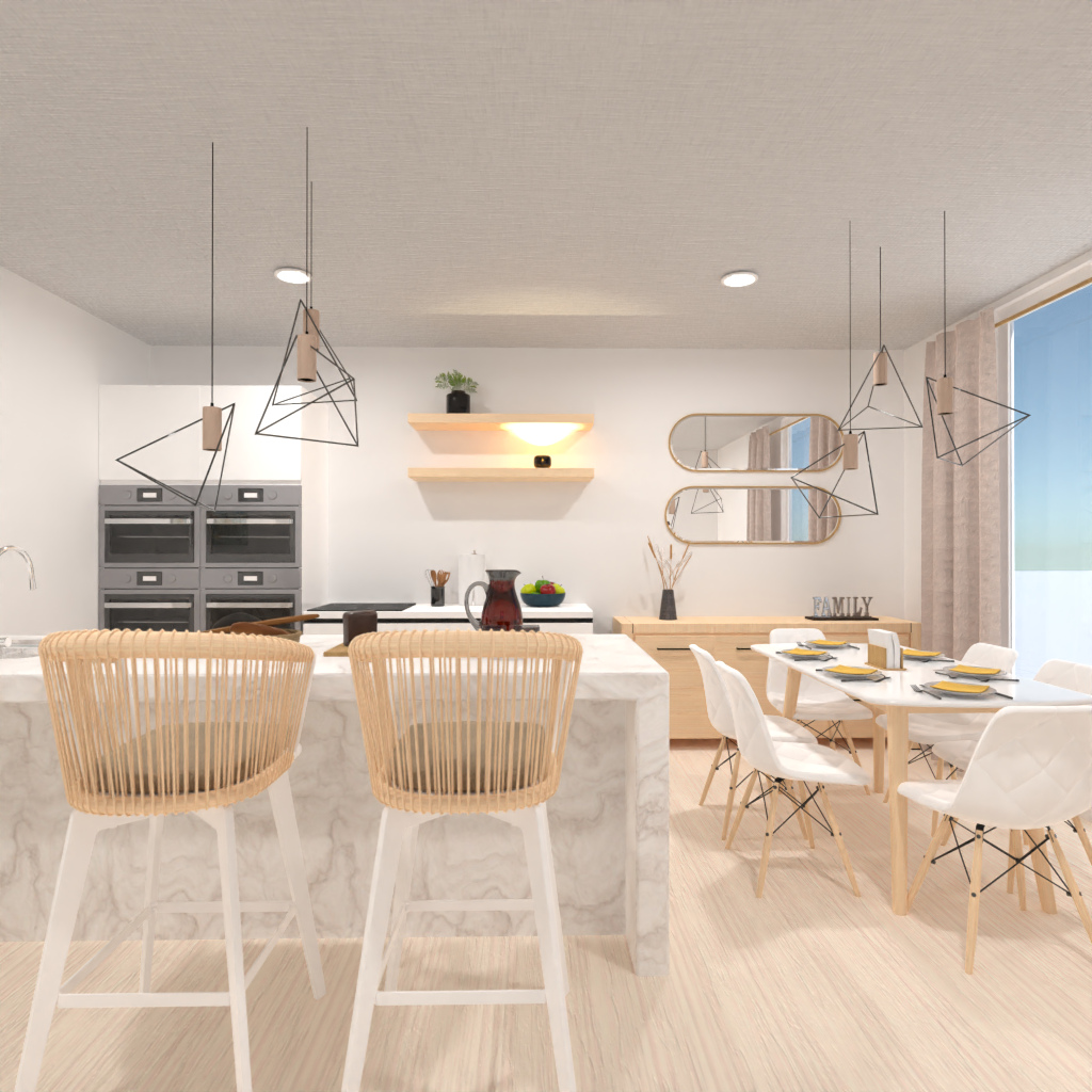 Brown and White Kitchen #11529716 by Editors Choice