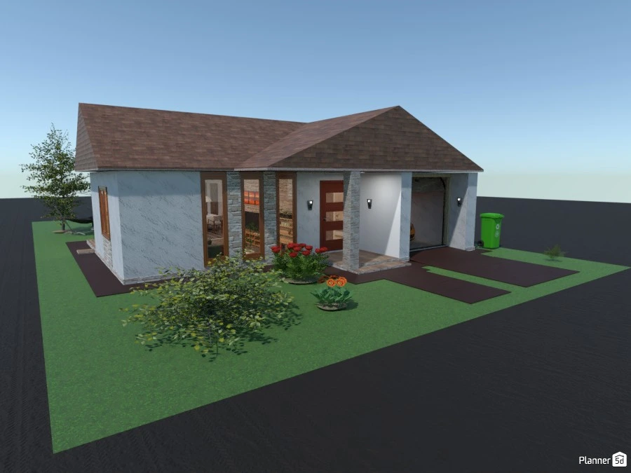 Family house with a little garden #3035848 by Gabes