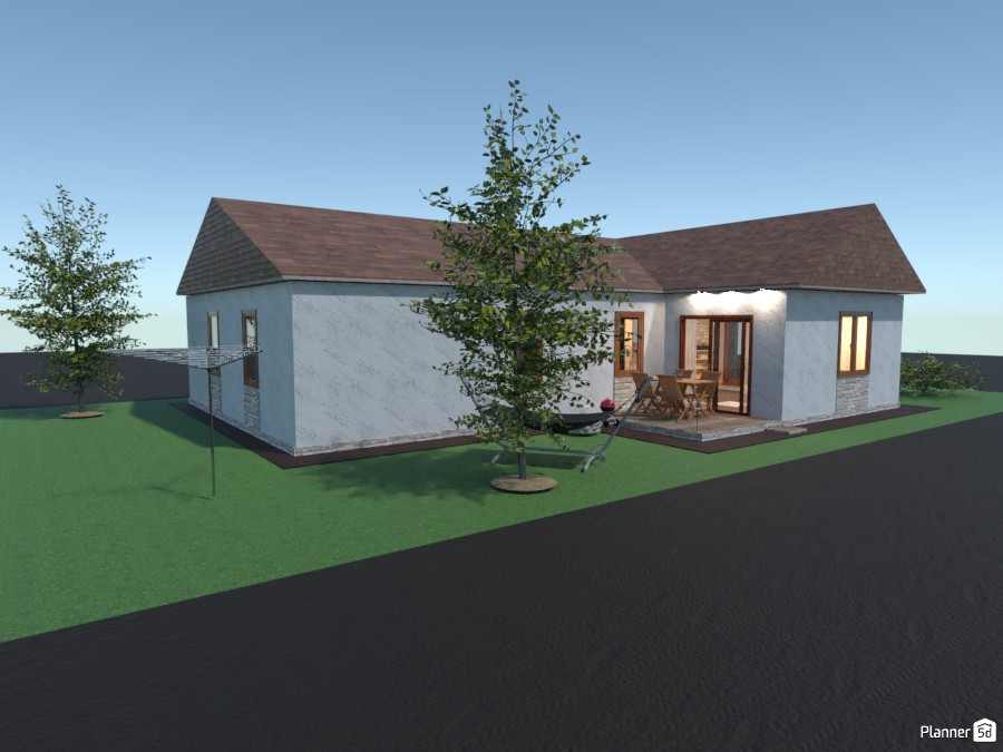 Family house with a little garden #4185843 by Gabes