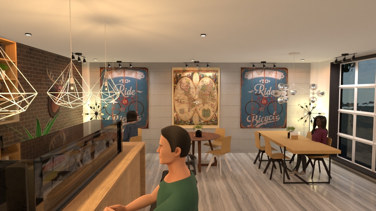 Minimalist industrial coffee shop #23716711 by ZACKY DESIGNER