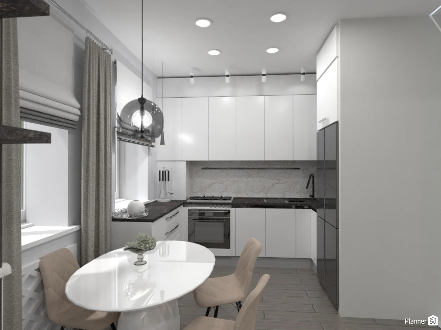 Кухня-столовая-гостиная #72283 by Elena Strenova