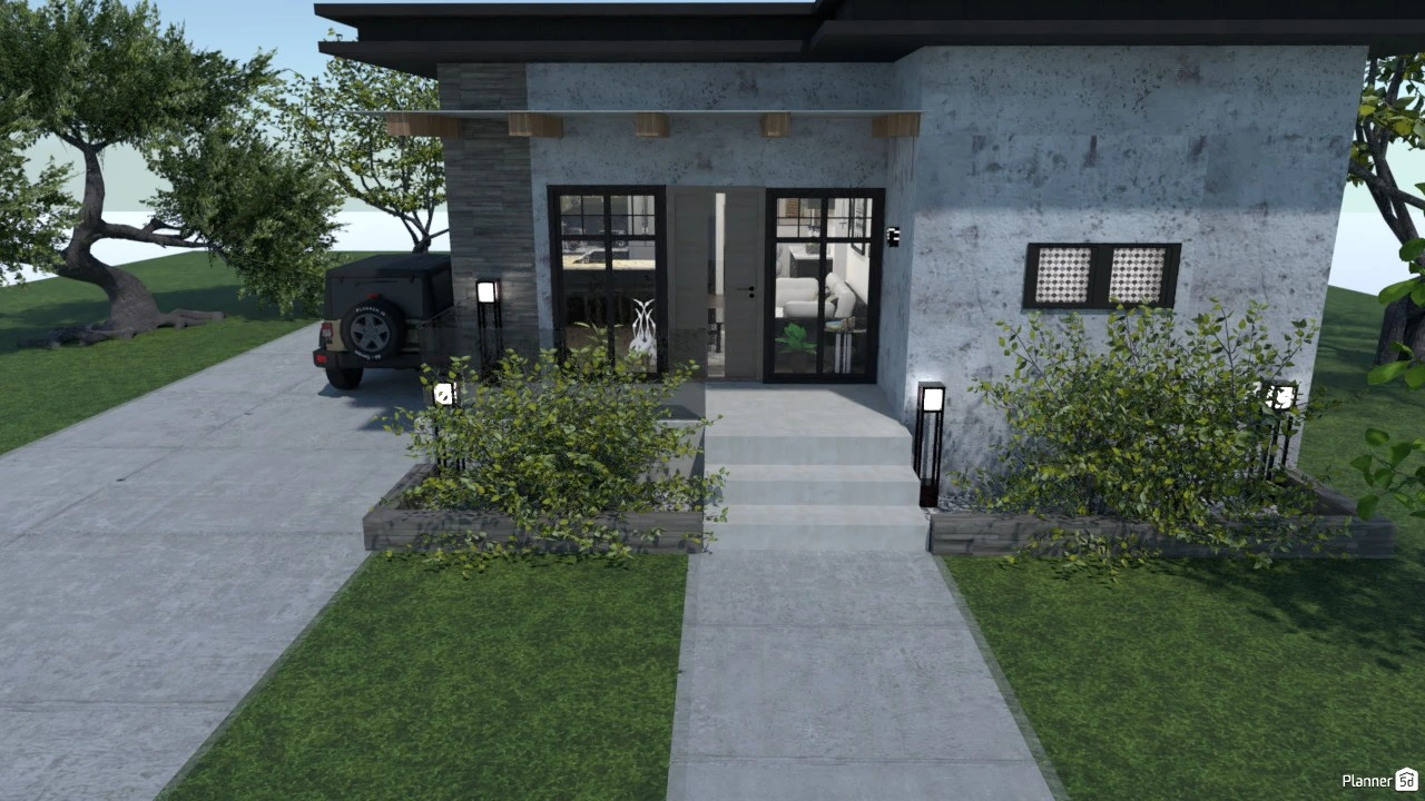 Modern Flat Roof #86543 by Tina Smith