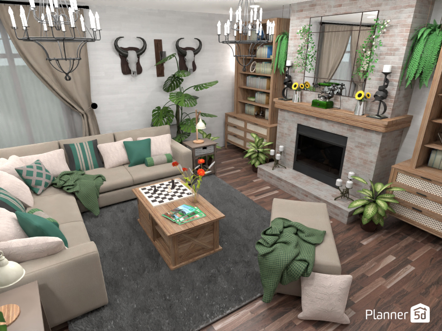 Country Living Room #20177043 by Amberliah Duffy