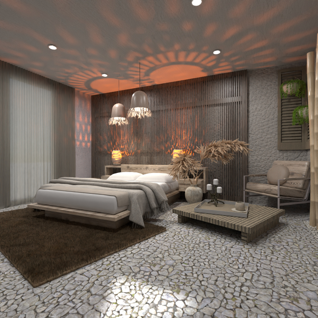 Wabi Sabi Bedroom #14551335 by Editors Choice