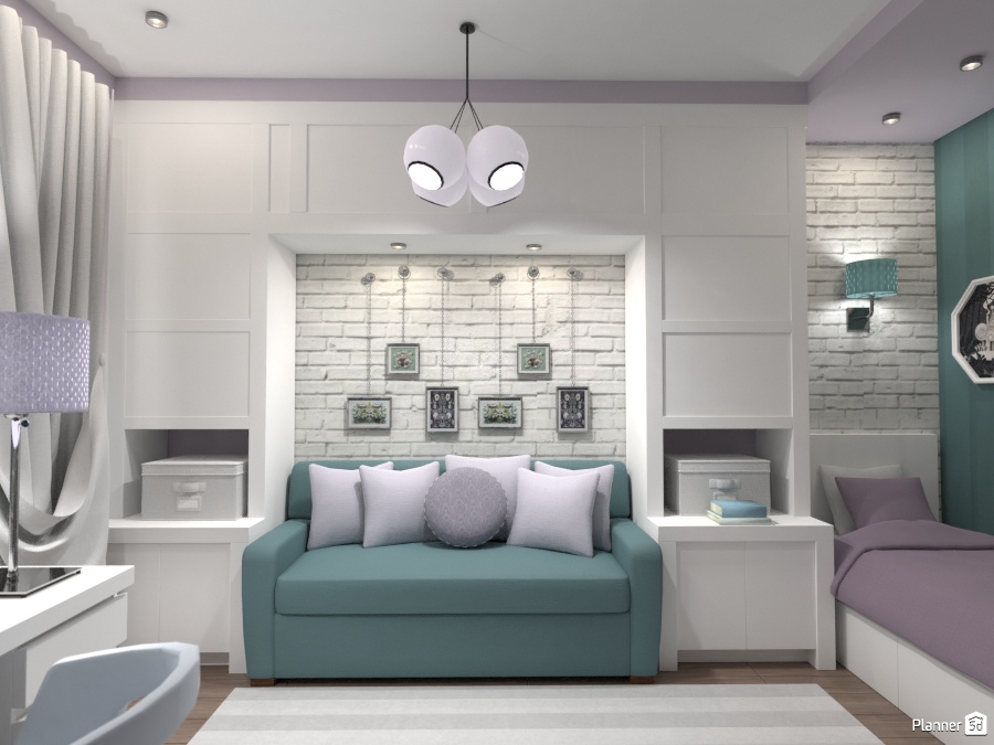 Детская для девочки с белой мебелью #2502900 by Алиса в Зазеркалье