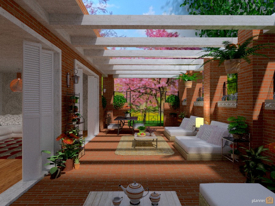 Primavera ( patio) #1191216 by Svetlana Baitchourina