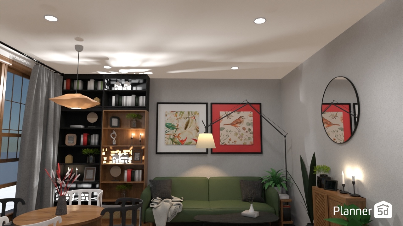 Гостиная сканди #22985094 by Кристина