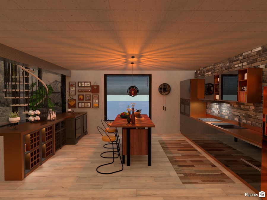 Neo-Industrial loft: Kitchen #1 3836230 by Micaela Maccaferri image