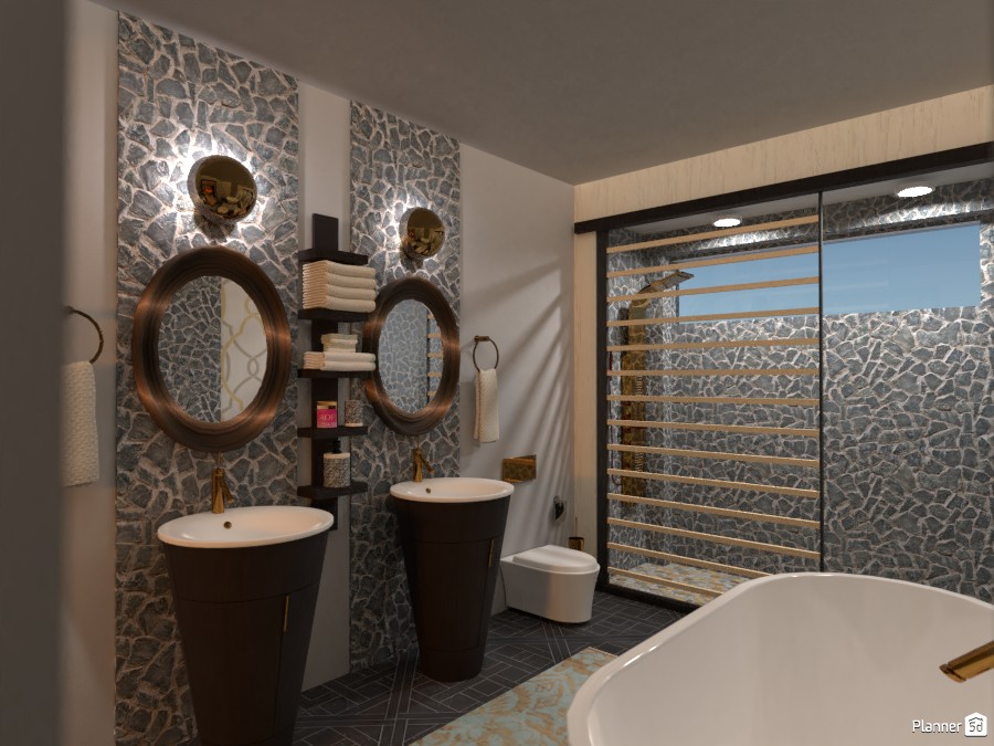 Neo-Industrial loft: Bath #2 #3839096 by Micaela Maccaferri