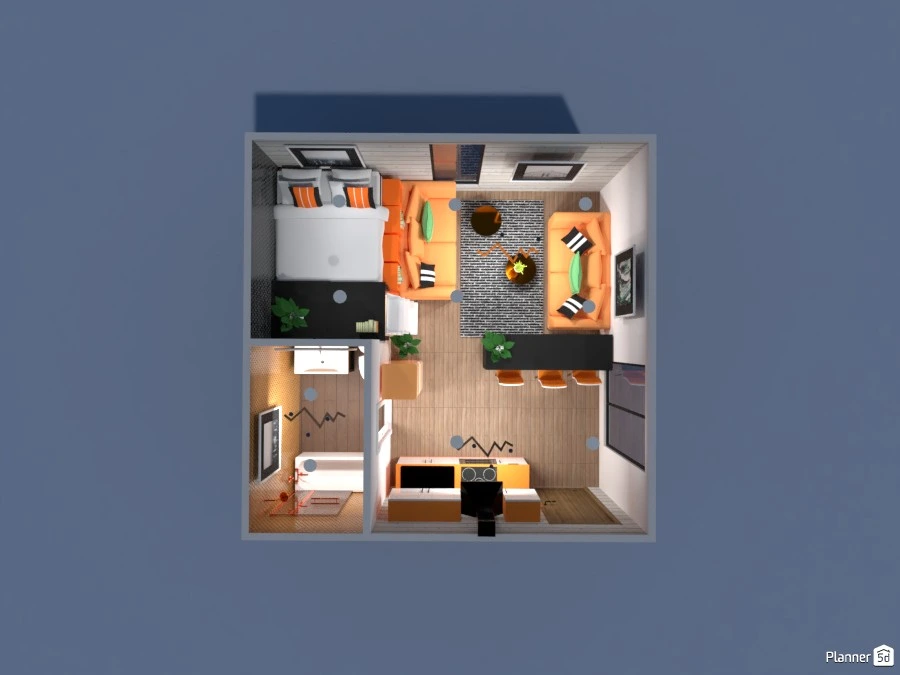 orange apartment #87650 by Anonymous:):)